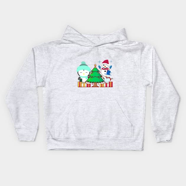 winter season,Christmas Kids Hoodie by NOUNEZ 